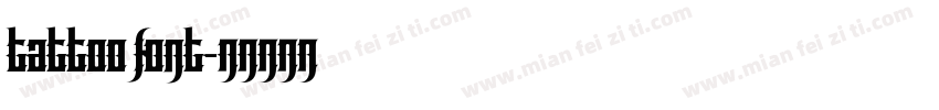 Tattoo font字体转换